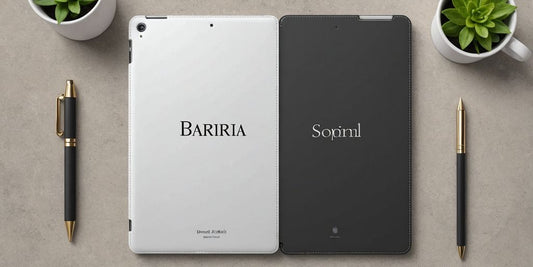 Personalised iPad cover featuring a custom name in stylish font.