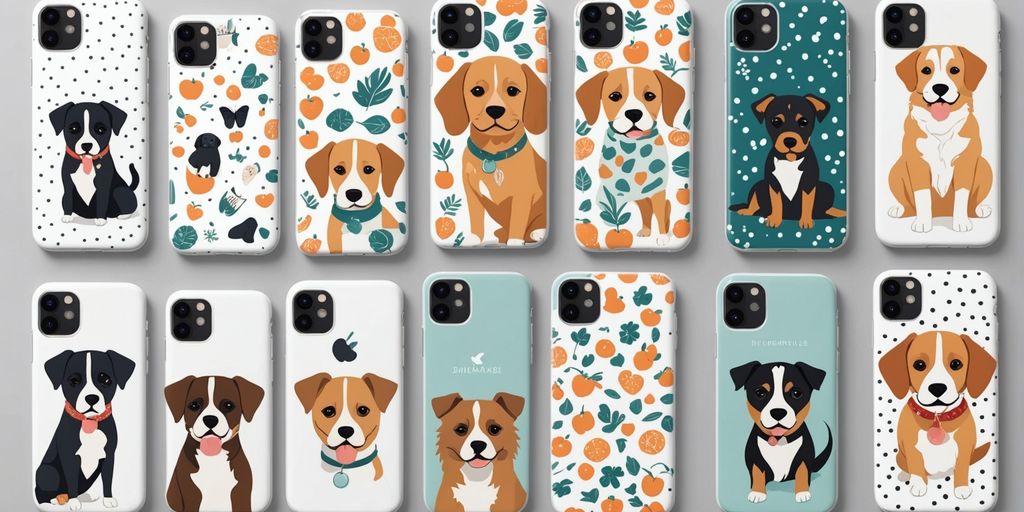 Phone cases with dog designs