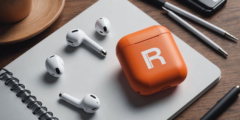 Personalised AirPod case with initials and design tools