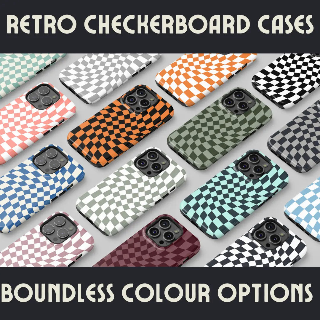 Checkerboard Phone Cases – Retro Designs for Your Device