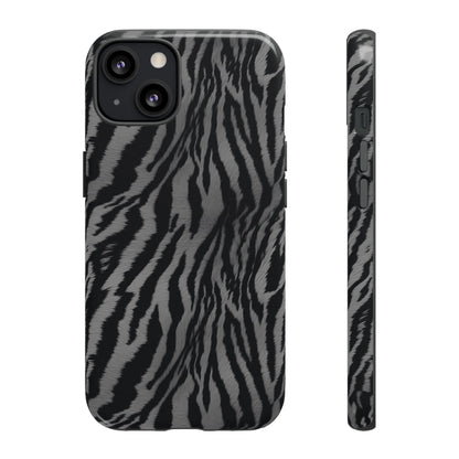 Monochrome Majesty: Tiger Print | Tough Case