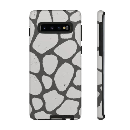 Safari Chic: Stone Giraffe Print | Tough Case