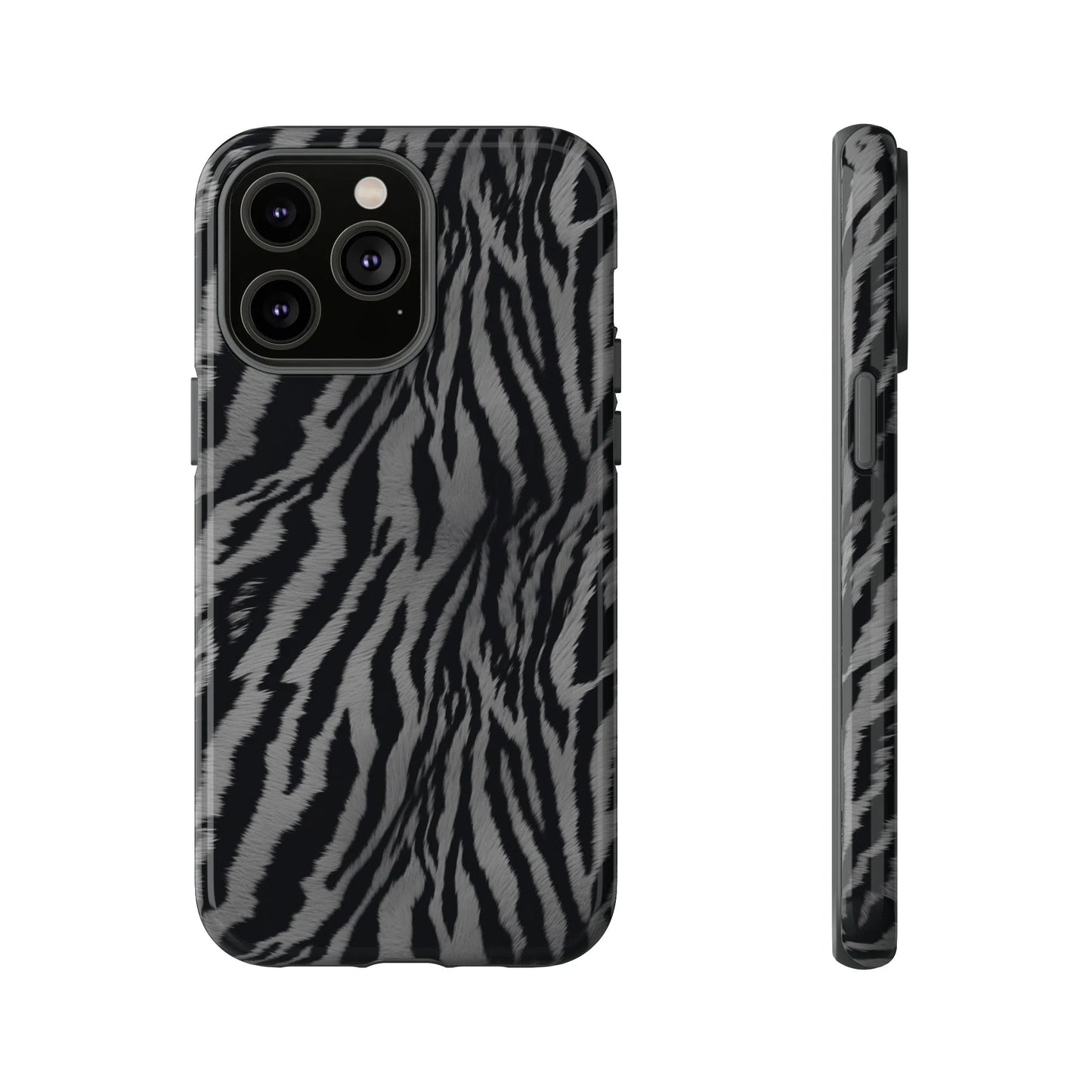 Monochrome Majesty: Tiger Print | Tough Case