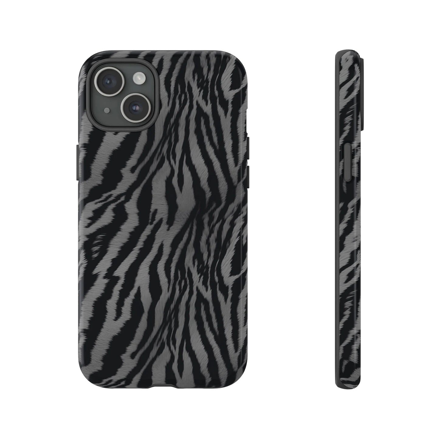 Monochrome Majesty: Tiger Print | Tough Case