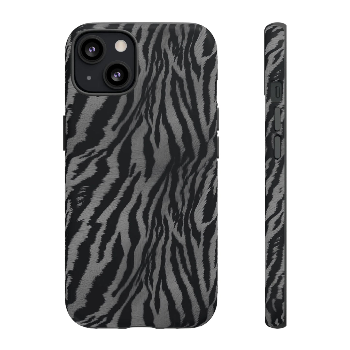 Monochrome Majesty: Tiger Print | Tough Case