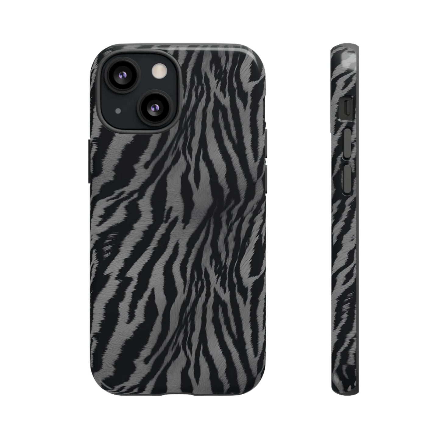 Monochrome Majesty: Tiger Print | Tough Case