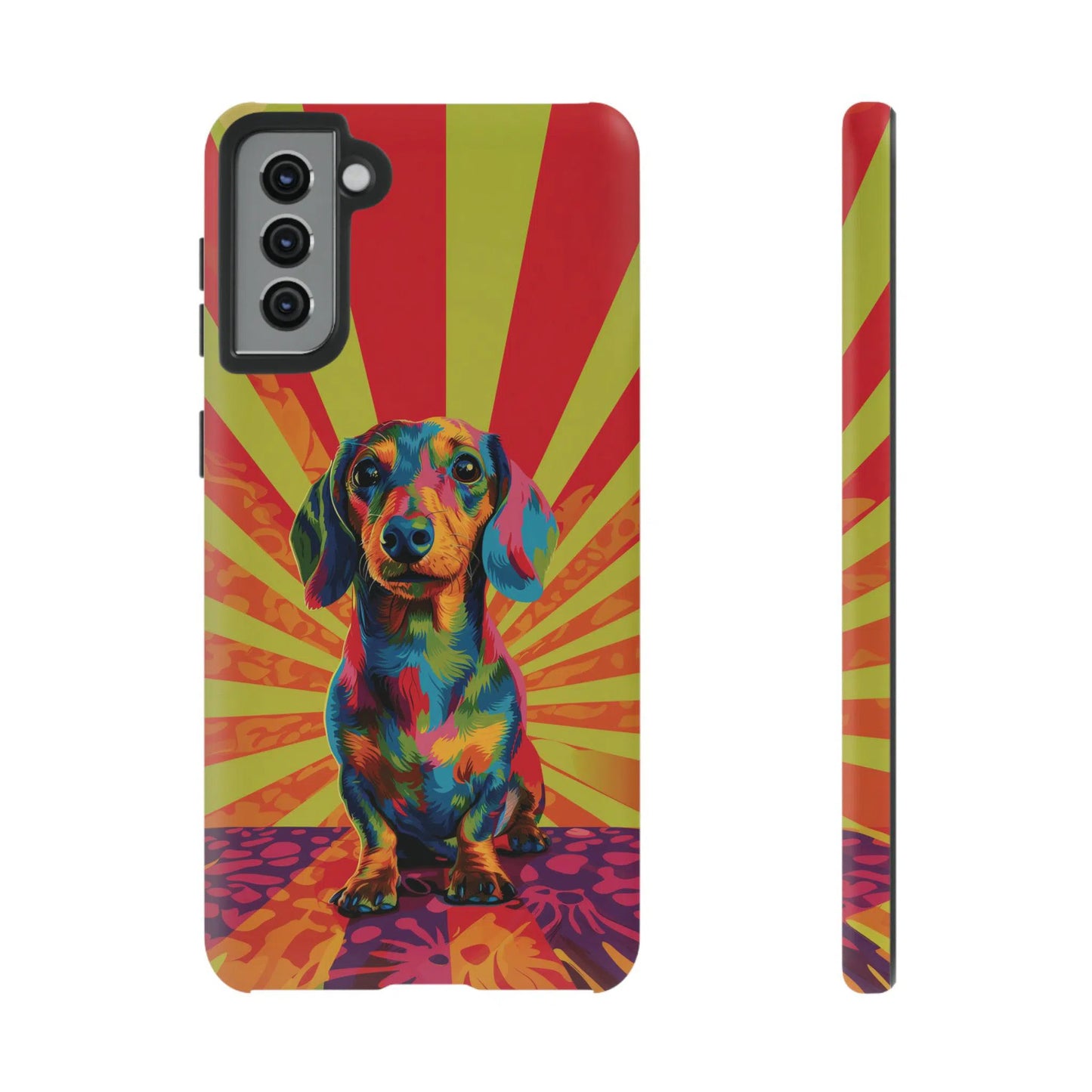 Psychedelic Pup: Vibrant Dachshund | Tough Case