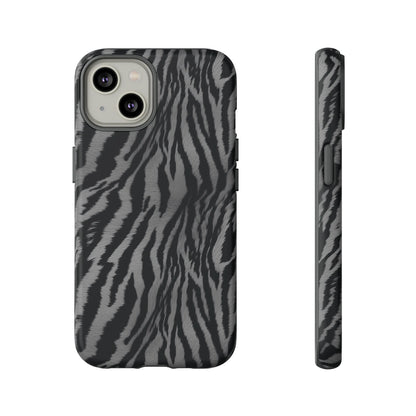 Monochrome Majesty: Tiger Print | Tough Case