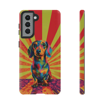 Psychedelic Pup: Vibrant Dachshund | Tough Case