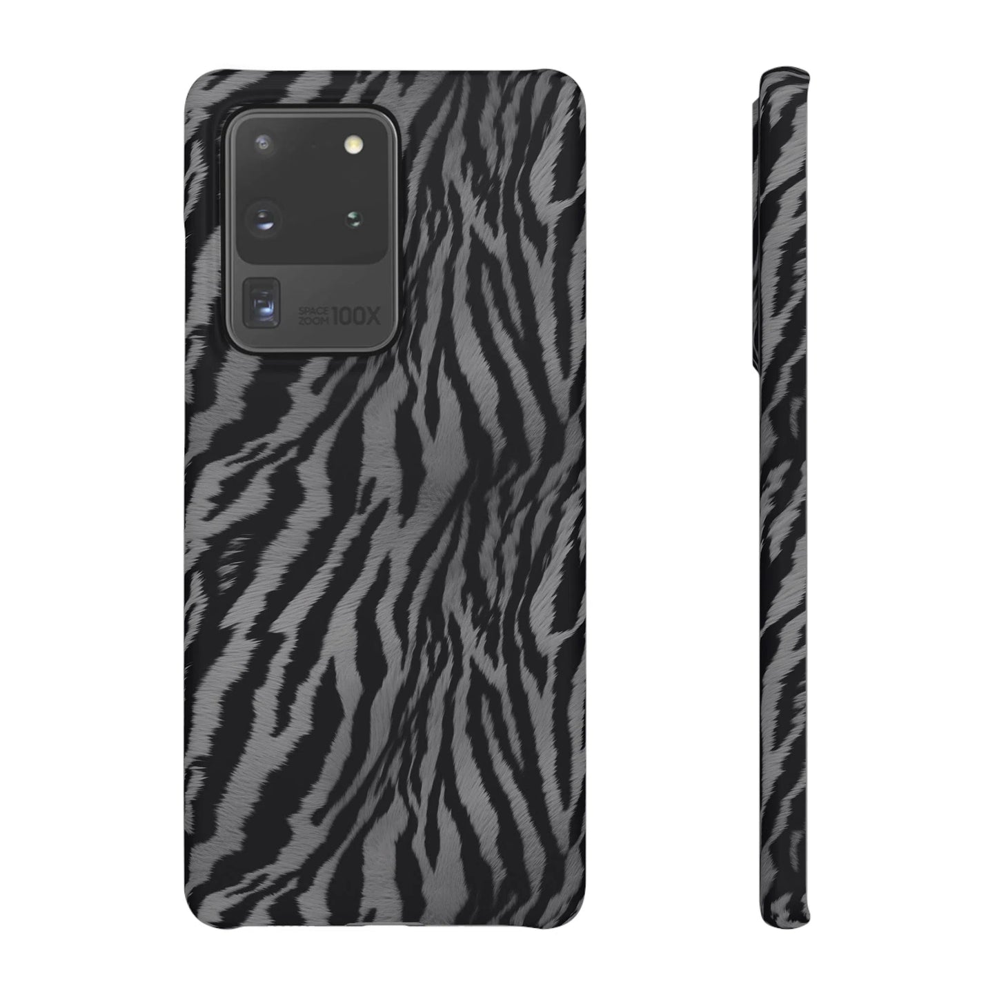 Monochrome Majesty: Tiger Print | Snap Case