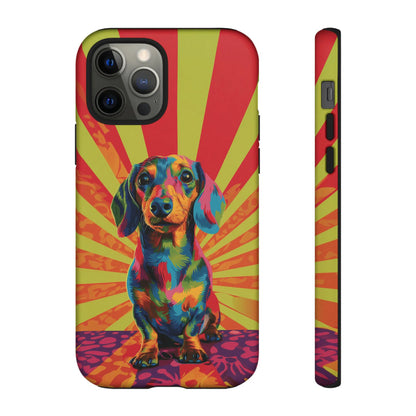 Psychedelic Pup: Vibrant Dachshund | Tough Case