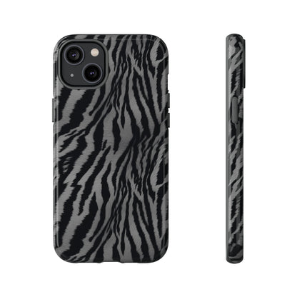 Monochrome Majesty: Tiger Print | Tough Case