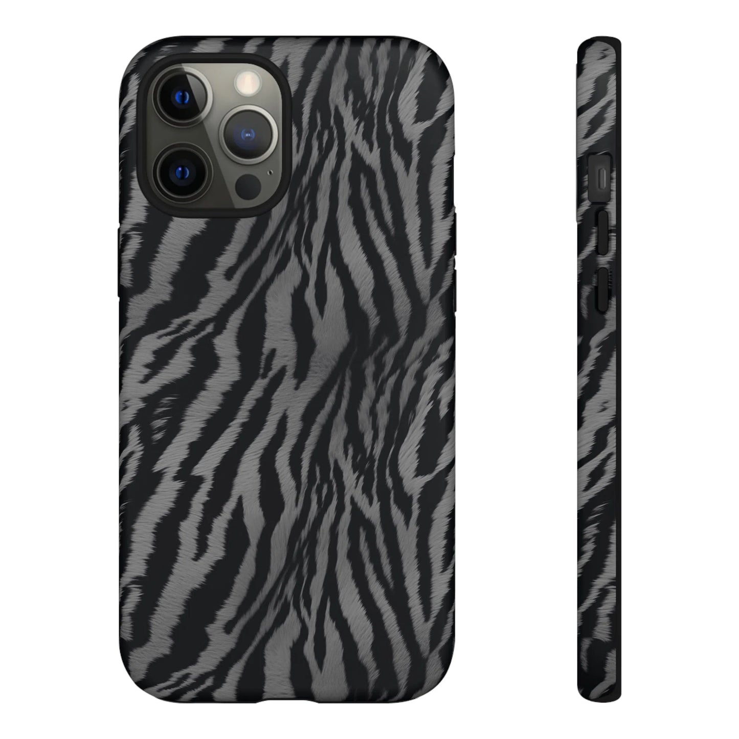 Monochrome Majesty: Tiger Print | Tough Case