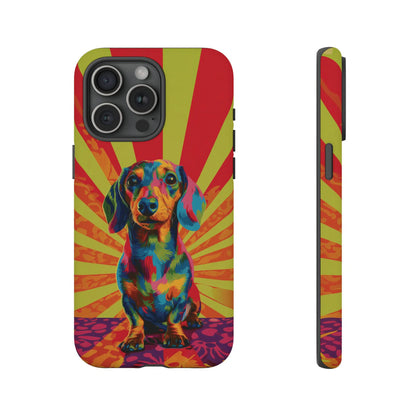 Psychedelic Pup: Vibrant Dachshund | Tough Case