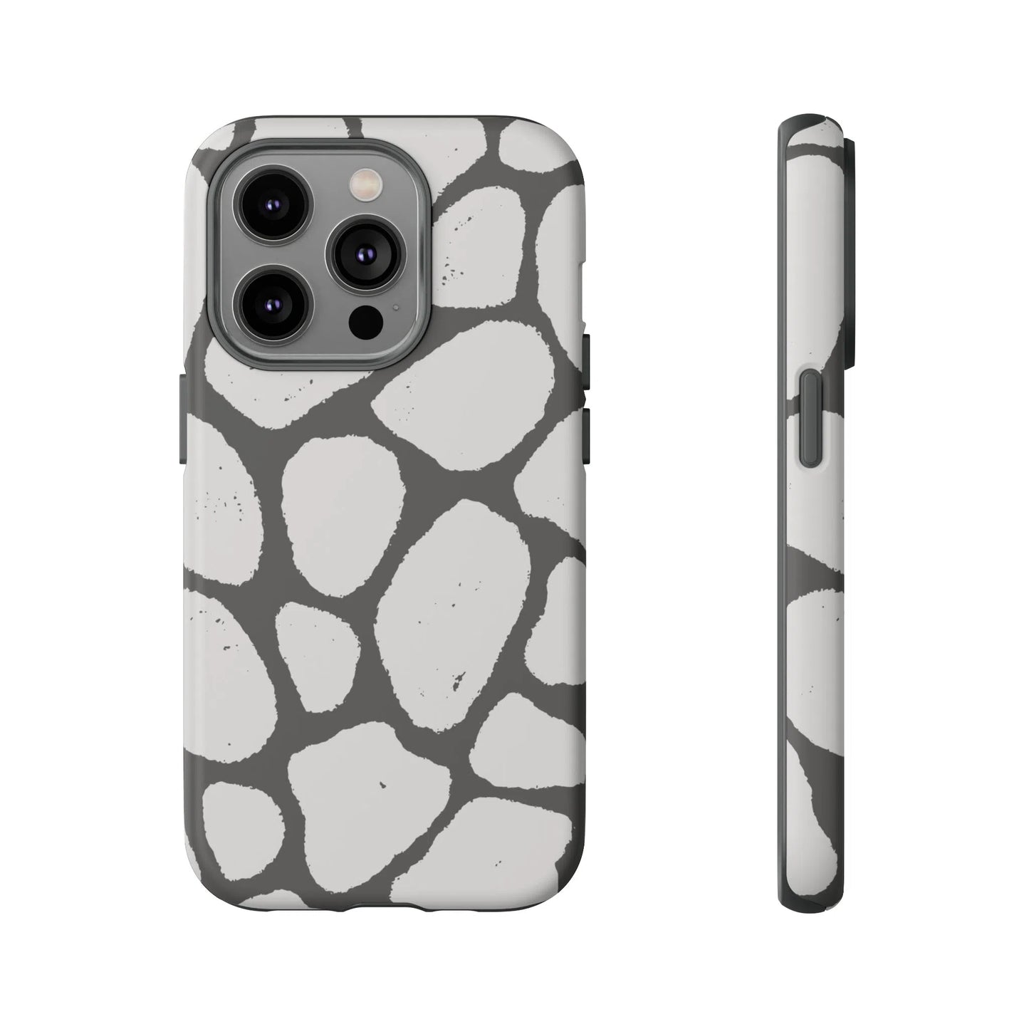 Safari Chic: Stone Giraffe Print | Tough Case