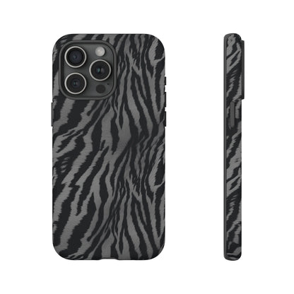 Monochrome Majesty: Tiger Print | Tough Case