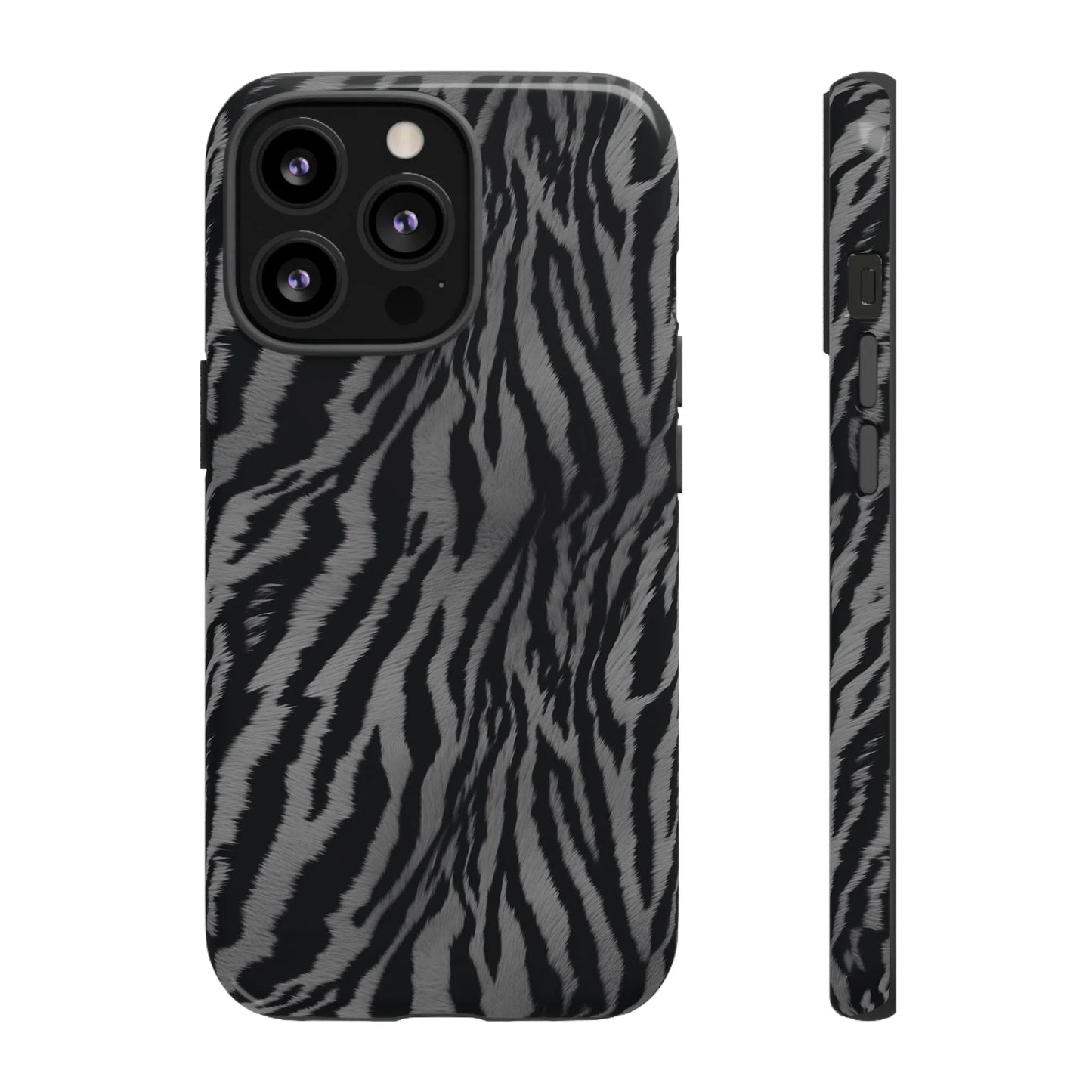 Monochrome Majesty: Tiger Print | Tough Case