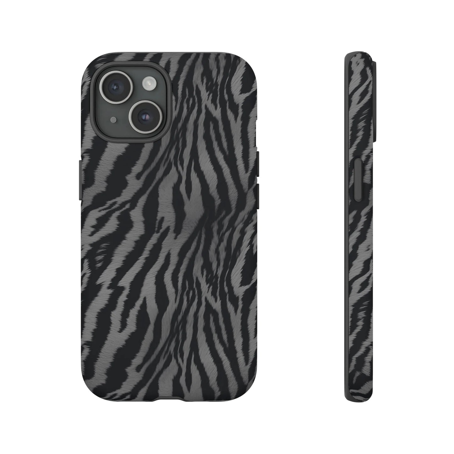 Monochrome Majesty: Tiger Print | Tough Case