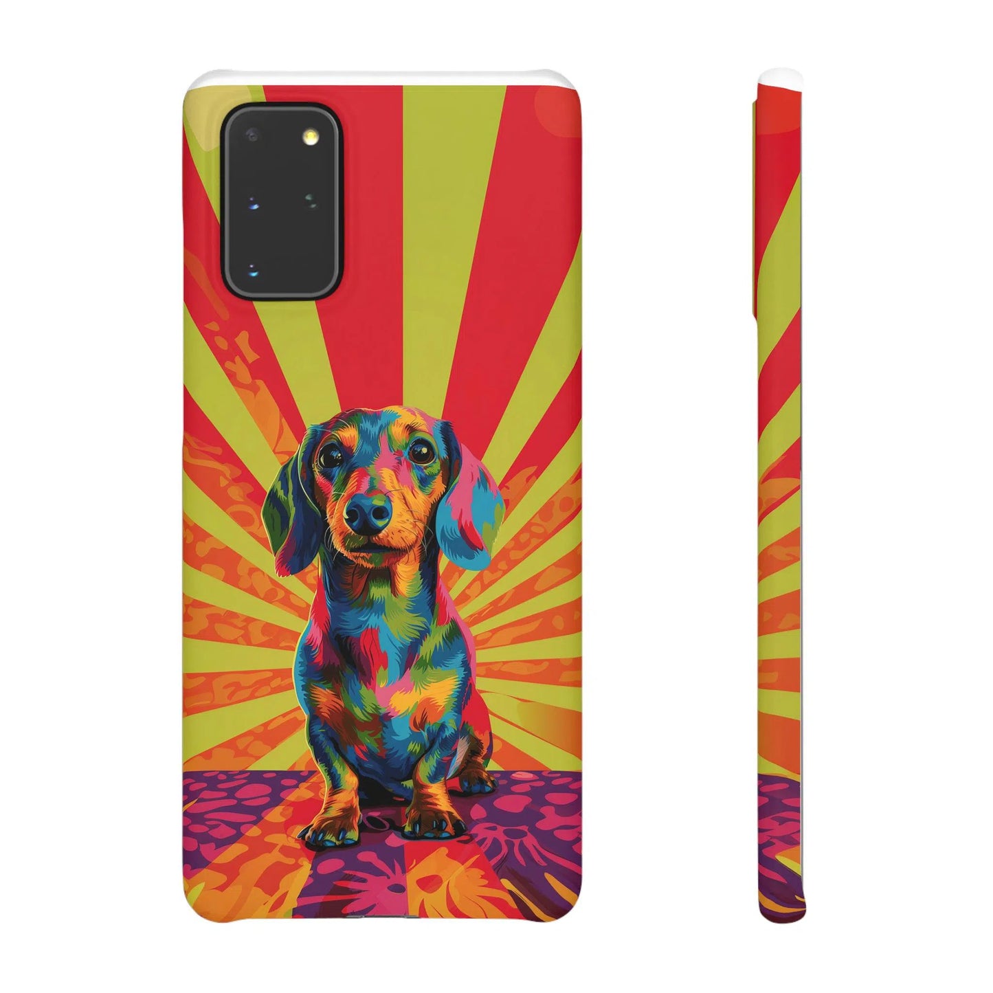 Psychedelic Pup: Vibrant Dachshund | Snap Case