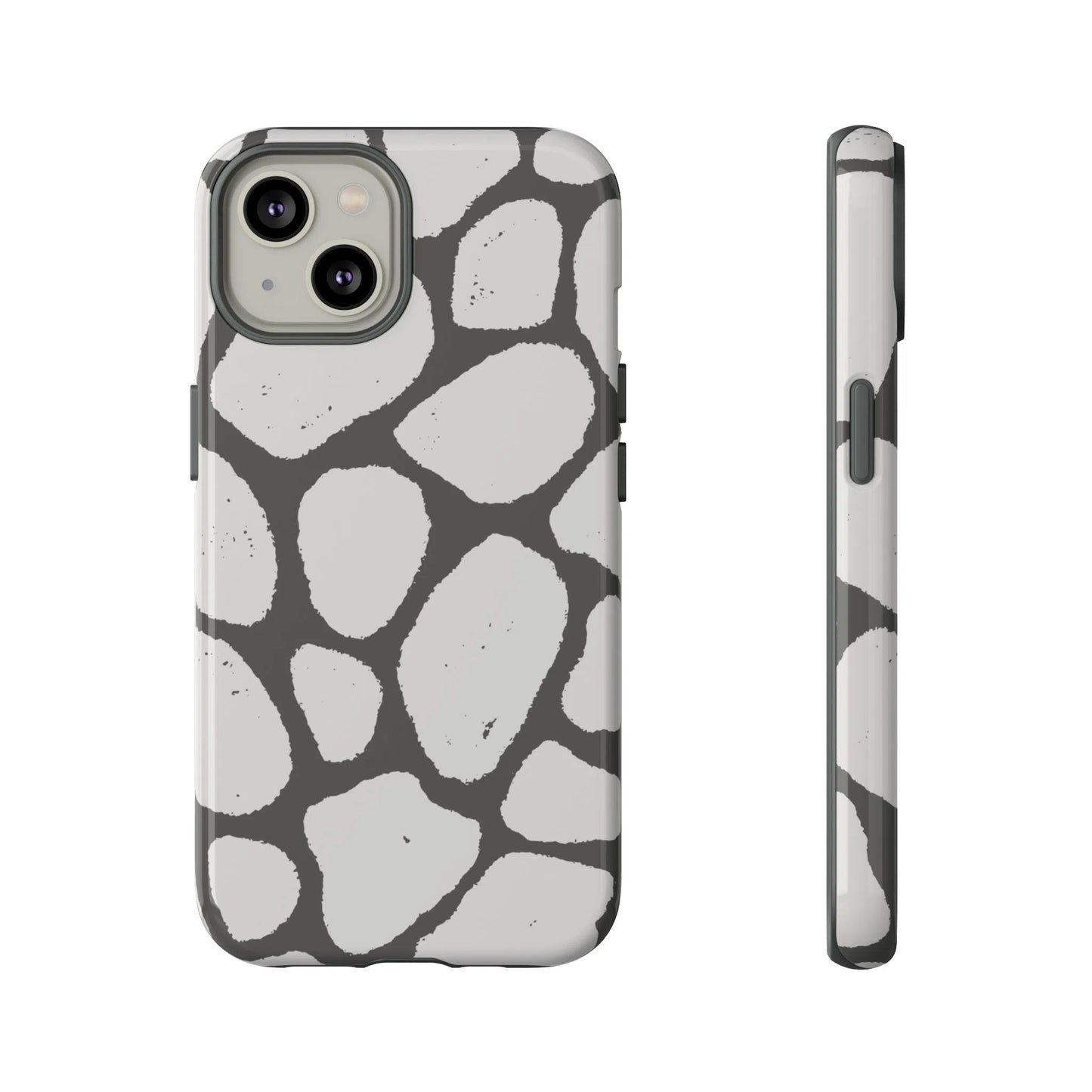 Safari Chic: Stone Giraffe Print | Tough Case