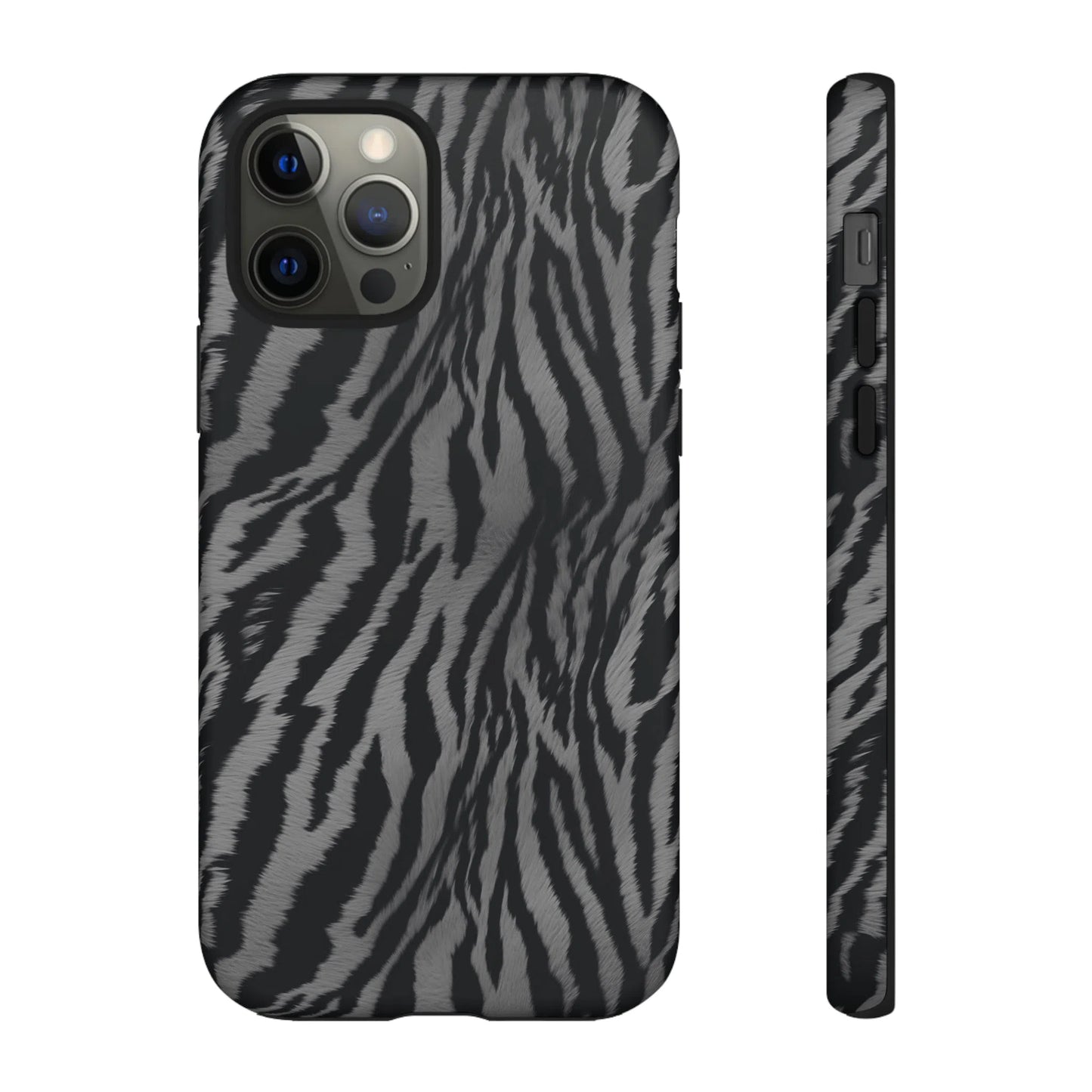 Monochrome Majesty: Tiger Print | Tough Case