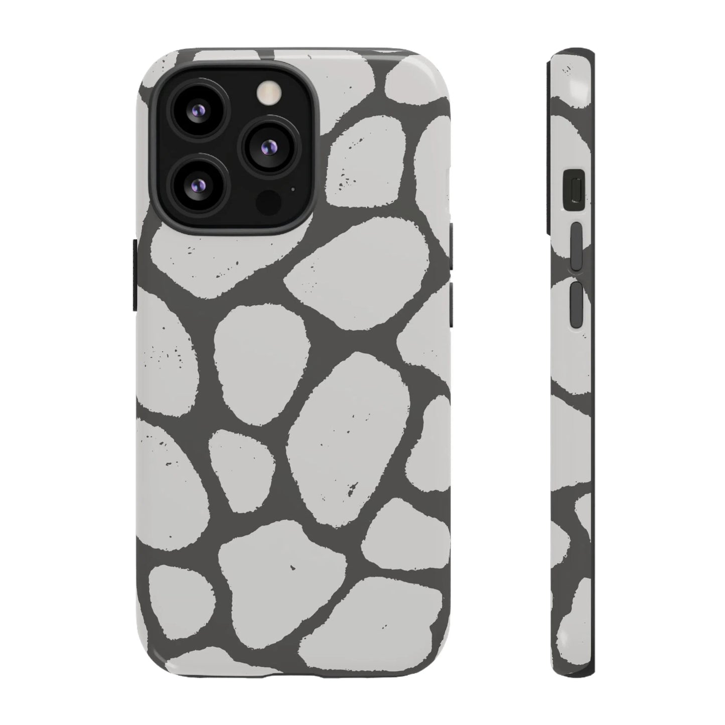 Safari Chic: Stone Giraffe Print | Tough Case