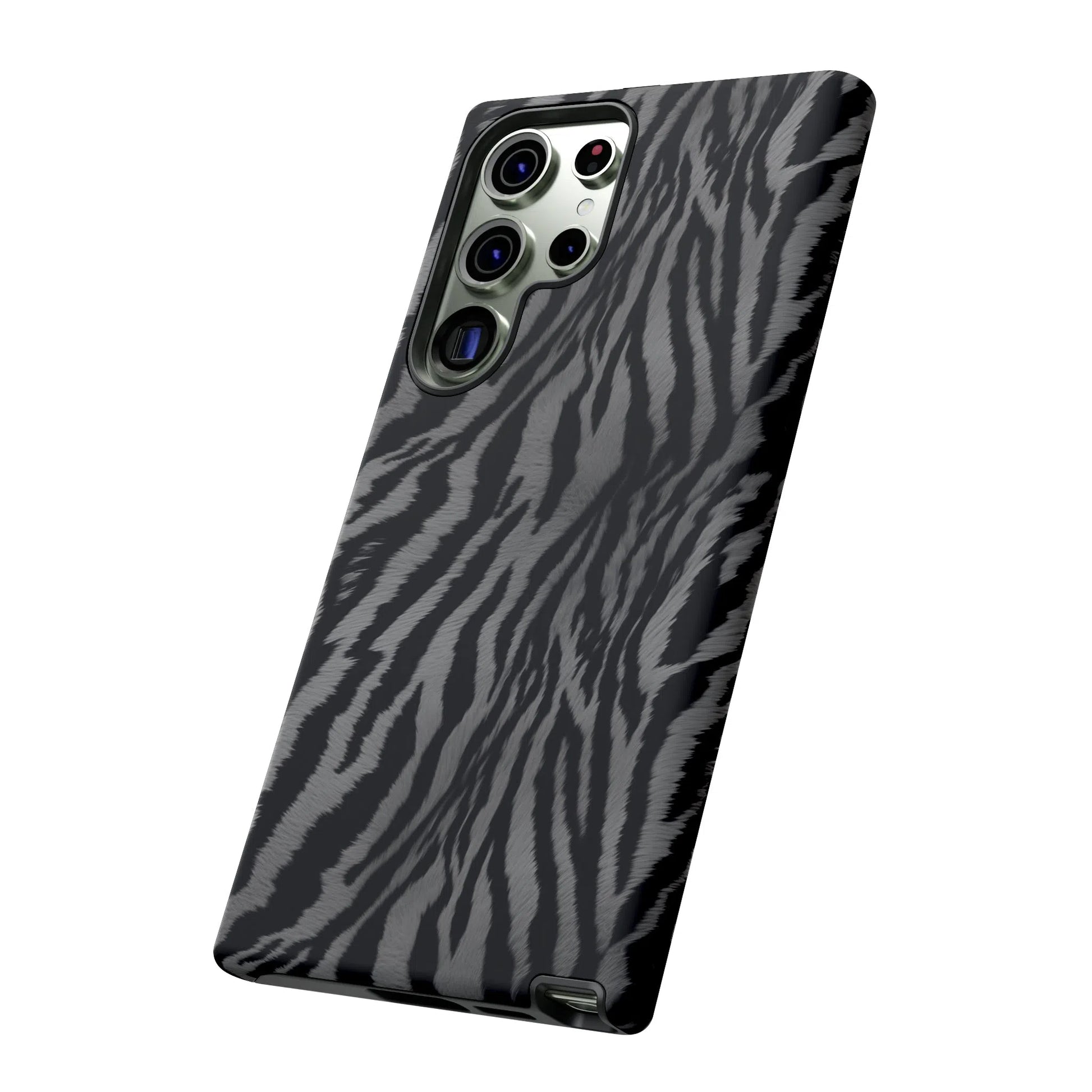 Monochrome Majesty: Tiger Print | Tough Case