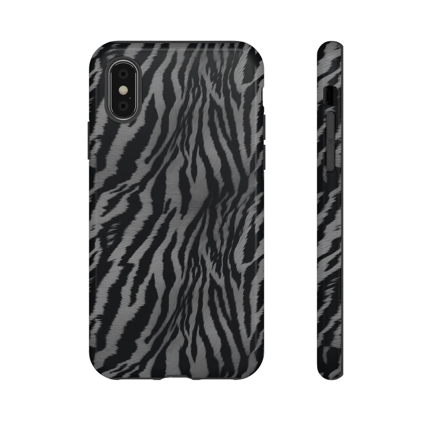 Monochrome Majesty: Tiger Print | Tough Case