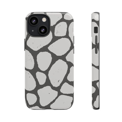 Safari Chic: Stone Giraffe Print | Tough Case