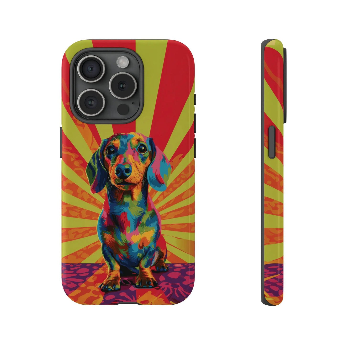 Psychedelic Pup: Vibrant Dachshund | Tough Case