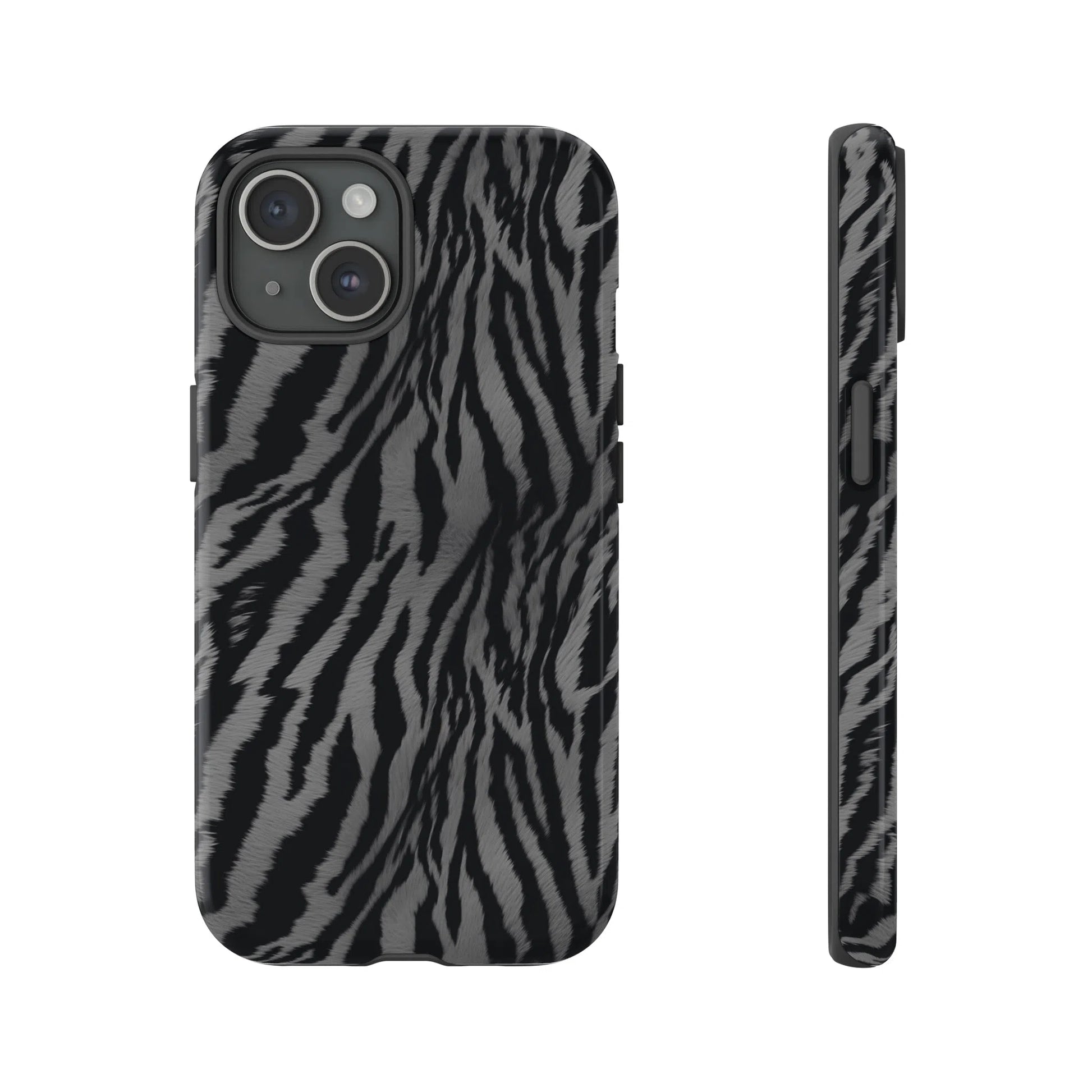 Monochrome Majesty: Tiger Print | Tough Case