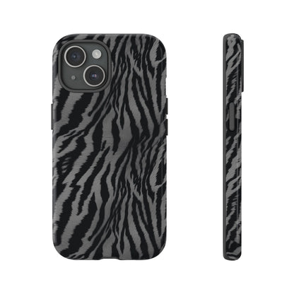 Monochrome Majesty: Tiger Print | Tough Case