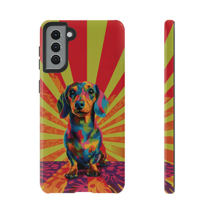 Psychedelic Pup: Vibrant Dachshund | Tough Case