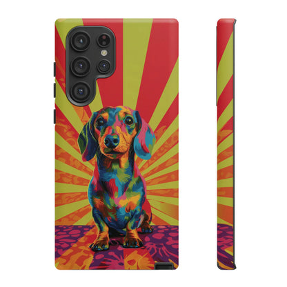 Psychedelic Pup: Vibrant Dachshund | Tough Case