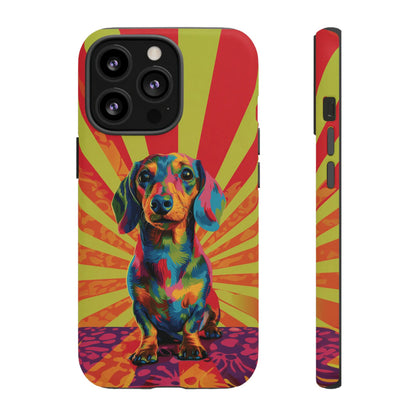 Psychedelic Pup: Vibrant Dachshund | Tough Case