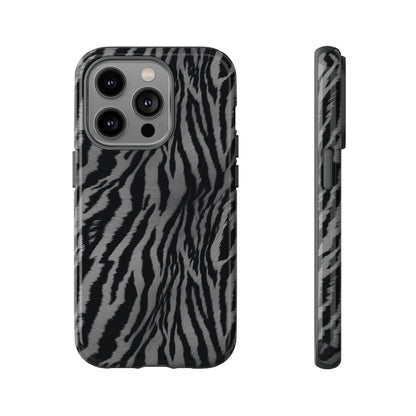 Monochrome Majesty: Tiger Print | Tough Case