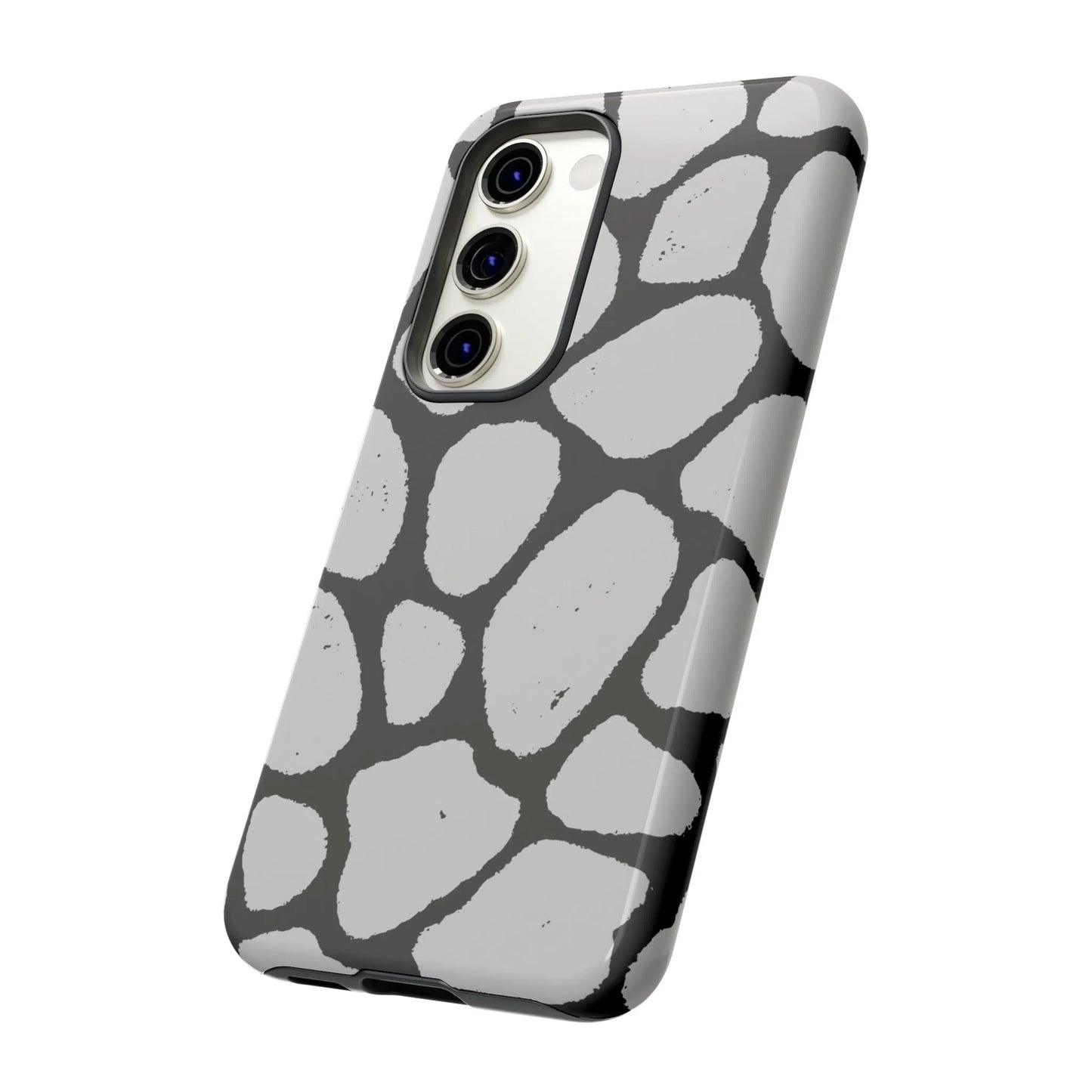 Safari Chic: Stone Giraffe Print | Tough Case