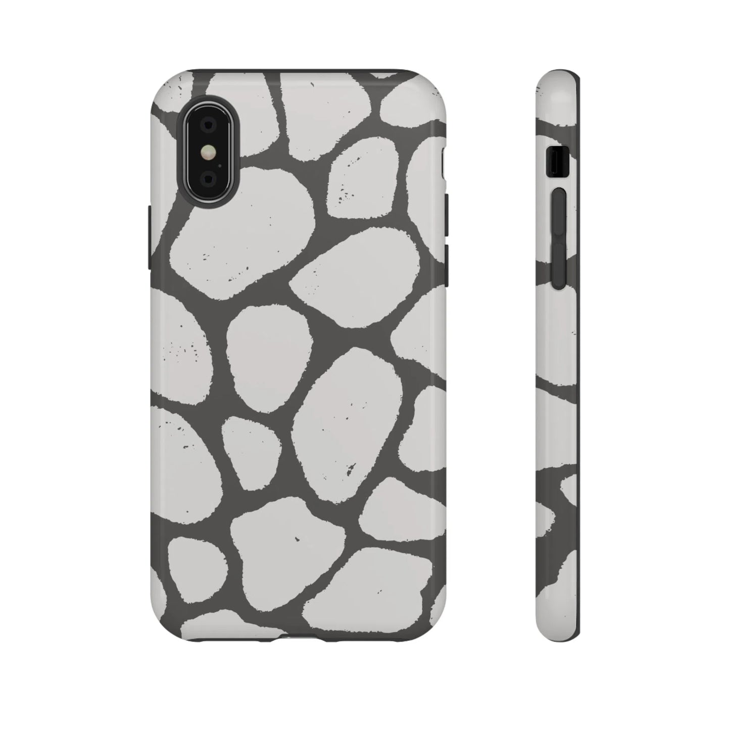 Safari Chic: Stone Giraffe Print | Tough Case