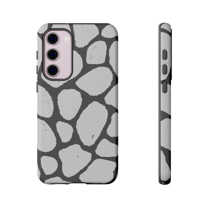 Safari Chic: Stone Giraffe Print | Tough Case