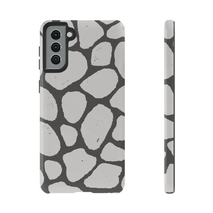 Safari Chic: Stone Giraffe Print | Tough Case