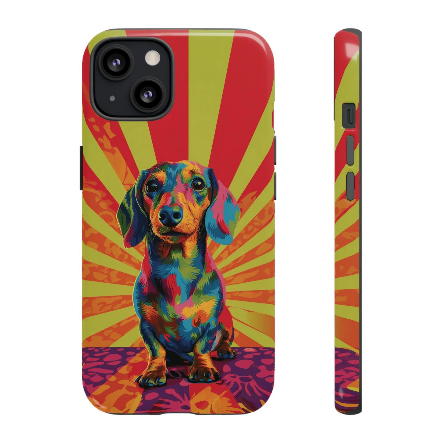 Psychedelic Pup: Vibrant Dachshund | Tough Case