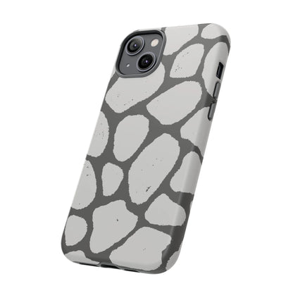 Safari Chic: Stone Giraffe Print | Tough Case