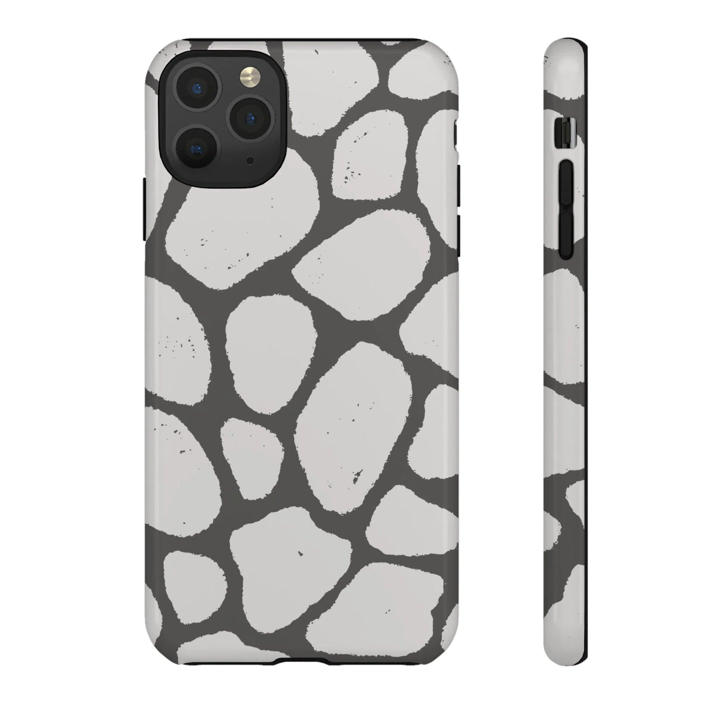 Safari Chic: Stone Giraffe Print | Tough Case