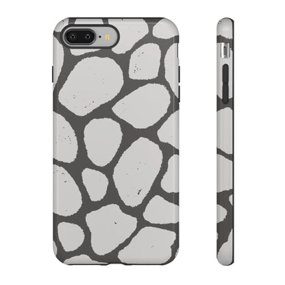 Safari Chic: Stone Giraffe Print | Tough Case