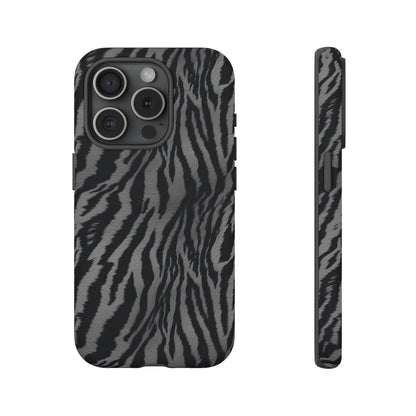 Monochrome Majesty: Tiger Print | Tough Case