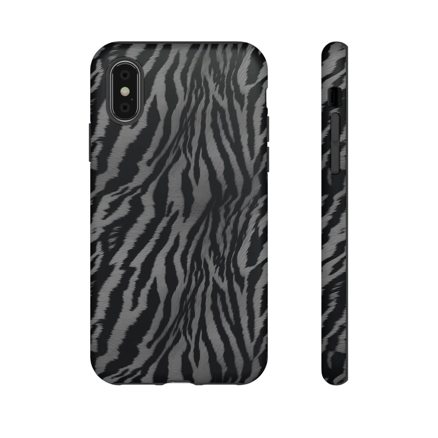 Monochrome Majesty: Tiger Print | Tough Case