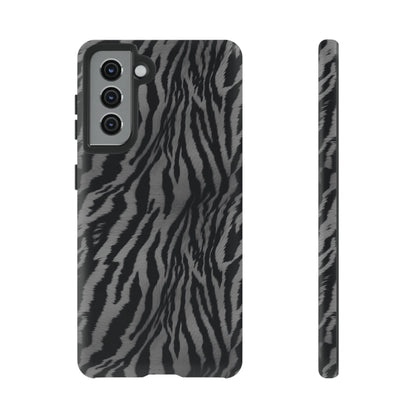 Monochrome Majesty: Tiger Print | Tough Case