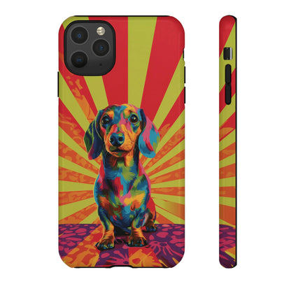 Psychedelic Pup: Vibrant Dachshund | Tough Case