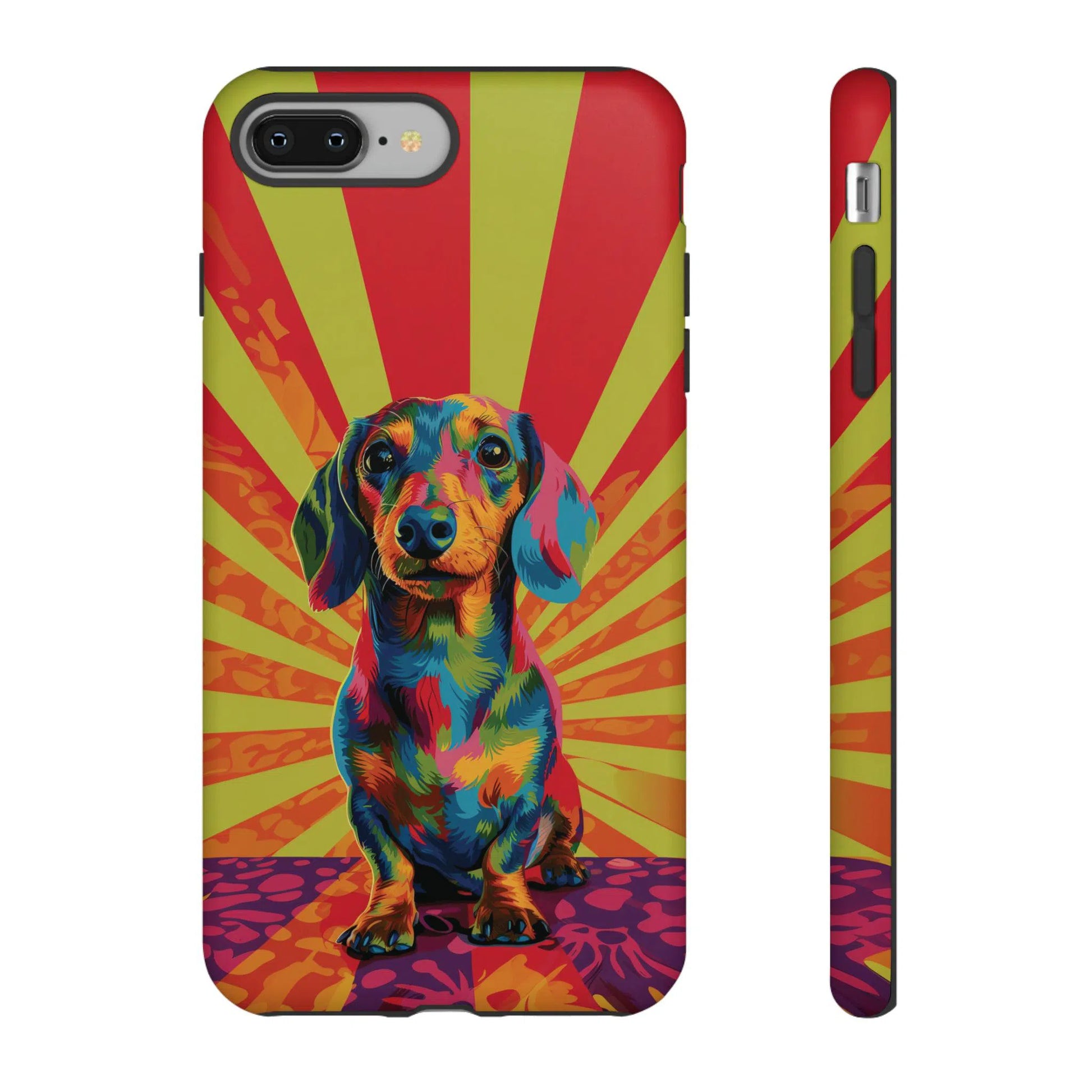 Psychedelic Pup: Vibrant Dachshund | Tough Case