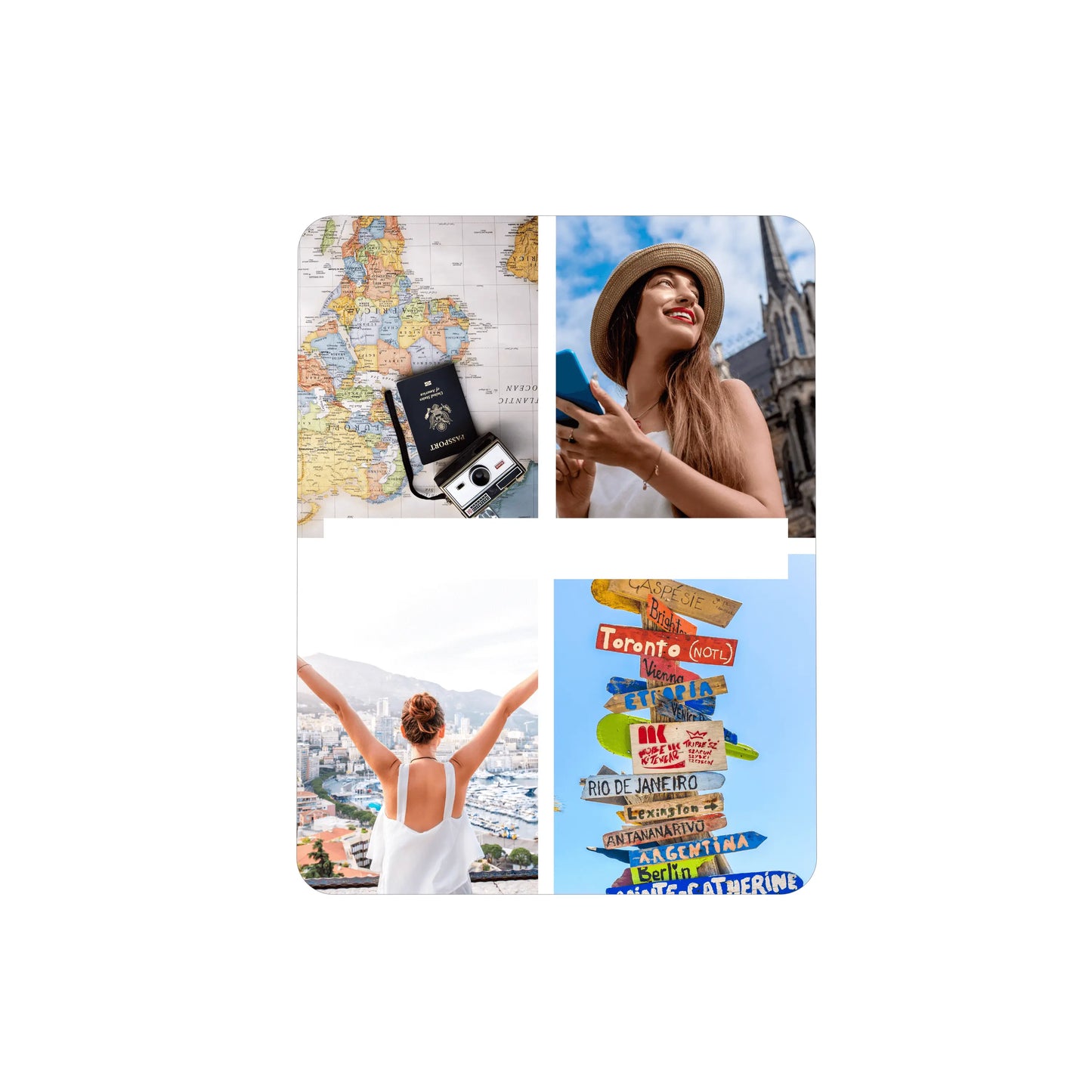 4 Photo Collage Customisable iPad Case